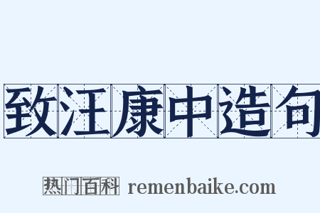 致汪康中造句是什么意思的图片